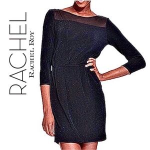 Rachel Roy Black Sparkle Dress M
